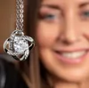 Halskette mit 14K Weißgold und Zirkonia-Kristallen LINA - Produktbild-Vorschau 6