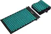 A black acupressure mat and pillow with teal spikes are displayed on a white background. Náhľad obrázku produktu