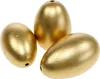 Goldene Gänseeier Osterdeko ausgeblasen 10 Stück Naturdeko Produktbild-Vorschau 1