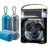 Tragbare Standventilatoren mit Kühlhandtuch Set,3 Produktbild-Vorschau 1
