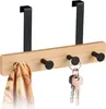 Relaxdays Türgarderobe, 4 Haken, Hakenleiste zum Einhängen, Produktbild-Vorschau 1