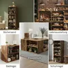 A collage of images showing different furniture and store display setups made from wooden crates. Náhled obrázku produktu