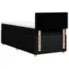 Boxspringbett mit Matratze Schwarz 100x200 cm Stoff Produktbild-Vorschau 8