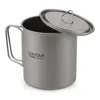 tasse de camping en titane ultralégère de 750 ml - Tasse Voir les images du produit 3