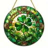 GKA Sonnenfänger Glücksklee bunt 15 cm Buntglas Lichtfänger Produktbild-Vorschau 2
