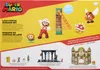 The back of a Super Mario toy packaging showing various playsets and figures. Produktbild-Vorschau
