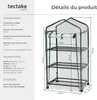 Serre de balcon avec 3 étagères 69x49x133cm - blanc Voir les images du produit 6