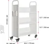 Chariot à livres VEVOR, capacité de charge de 150 kg, Voir les images du produit 8