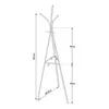 A diagram showing the dimensions of a coat rack. Náhľad obrázku produktu