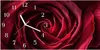 Wanduhr aus Glas mit Motiv Rose Makroaufnahme- 60 x 30 cm - Produktbild-Vorschau 1