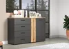 Sideboard "Avila" Kommode in grau mit Evoke Eiche 139 x 86 Produktbild-Vorschau 3