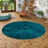 Luxus Super Soft Hochflor Langflor Teppich Deluxe Petrol Produktbild-Vorschau 1