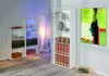 Bücherregal mit 5 Ebenen aus weißem Laminat Produktbild-Vorschau 4