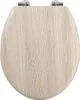 MSV WC Sitz Toilettendeckel MDF Holzkern "Parkett" Produktbild-Vorschau 1