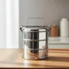 Portapranzo in acciaio inox con 3 contenitori Anteprima dell’immagine prodotto 5