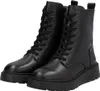 A pair of black lace-up boots. Podgląd zdjęcia produktu