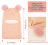 Kinder Wintermützen-Schal-Set 2-teilig Pink/Beige 2-5 Jahre Produktbild-Vorschau 5