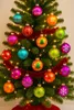 Weihnachtskugeln Happy Xmas | Ø 6 cm | 12 Stück | Glas | Produktbild-Vorschau 2