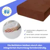 Spannbettlaken Frottee 80x200 cm Schokoladenbraun – weich, Produktbild-Vorschau 6