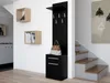 A hallway with a coat rack and shoe cabinet next to a staircase. Produktbild-Vorschau