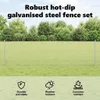 Ogrodzenie z drutu spawanego z słupkami vidaXL, 25 x 0,6 m Podgląd zdjęcia produktu 4