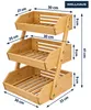 WELLHAUS Bamboe fruitmand, organizer met 3 etages, Productafbeelding-voorbeeld 10