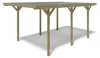 Tettoia posto auto coperto in legno 3.04x5.12 m - 15.57 m2 Anteprima dell’immagine prodotto 2