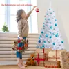 GOPLUS 150 cm Künstlicher Weihnachtsbaum, Weißer Tanne Produktbild-Vorschau 2