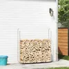vidaXL Kaminholzregal 150x25x150 cm Stahl verzinkt Produktbild-Vorschau 3