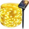 Solar-Lichterkette Garten 100 LED 12m – Warmweiße Produktbild-Vorschau 1