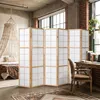 6-delig roomdivider, Shoji-scherm, naturel Productafbeelding-voorbeeld 5
