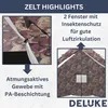 DELUKE® Campingzelt 4 Personen TIPI camouflage | regenfest, Produktbild-Vorschau 3