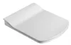 A white toilet seat is shown from a diagonal angle against a white background. Produktbild-Vorschau