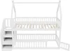 Merax Etagenbett 90x20 aus Massivholz mit Dach, Kinderbett Produktbild-Vorschau 6