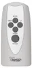 A close-up shot of a remote control. The remote is light gray with dark gray buttons. Produktbild-Vorschau