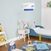 Relaxdays 10051019, Stolik nocny, Naturalny, Biały, MDF, Podgląd zdjęcia produktu 2