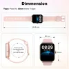 Damen's Smartwatch mit Telefonfunktion 1.8'' mit Produktbild-Vorschau 3