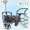 IMLEX Bollerwagen faltbar mit Dach IM-4268 Mitternachtblau Produktbild-Vorschau 3