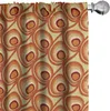ABAKUHAUS Burnt orange Vorhänge, Gardinen, Retro Produktbild-Vorschau 1