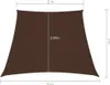vidaXL Markýza Oxford Fabric Trapézová 2/4x3 m Hnědá Náhled obrázku produktu 5