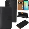 A collage of images showing a black flip phone case for a Samsung Galaxy A17 / A17 5G, including different angles and views of the case. Produktbild-Vorschau