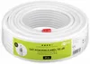 goobay 90 dB SAT Koaxialkabel, 2x geschirmt, weiß 25 m Produktbild-Vorschau 1