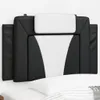 vidaXL Kopfteil-Kissen "Viana" Schwarz und Weiß 90 cm Produktbild-Vorschau 2