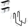 Fioriera da balcone in rattan con ganci grigio 19 x 56 x Anteprima dell’immagine prodotto 12