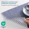 JEMIDI 6er Set Tischset gerippt Rautenmuster - 6 Tischsets Produktbild-Vorschau 2
