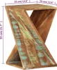 The Living Store Beistelltisch 35x35x55 cm Altholz Massiv Produktbild-Vorschau 9