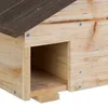Relaxdays Igelhaus, Holz, Igelhotel mit Boden, 2 Kammern, Produktbild-Vorschau 5