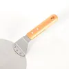 10-calowa łopatka do pizzy z drewnianym uchwytem, okrągła Podgląd zdjęcia produktu 7