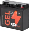 A black battery with orange and white labeling. Produktbild-Vorschau