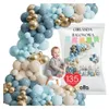 Set di ghirlande di palloncini blu e oro per compleanni e Anteprima dell’immagine prodotto 1